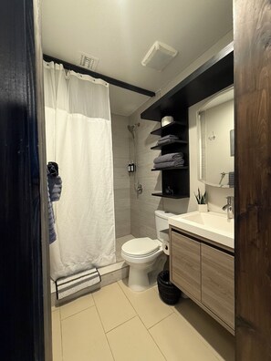 SĂšche-cheveux, serviettes fournies, savon, papier toilette