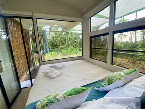 1 غرفة نوم وواي فاي وملاءات أسرّة