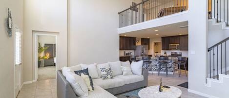 Smart-tv en een open haard