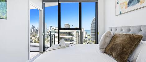 2 bedrooms, in-room safe, iron/ironing board, internet