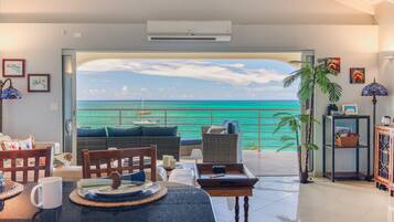 Smart TV, DVD player, books, video library