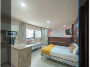 1 bedroom, WiFi, bed sheets - Estudio 2 camas Polo 15 (Playa del Carmen)
