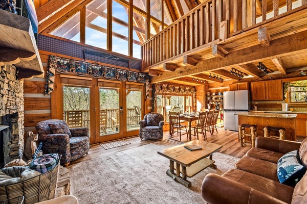 Smart TV, fireplace, video games