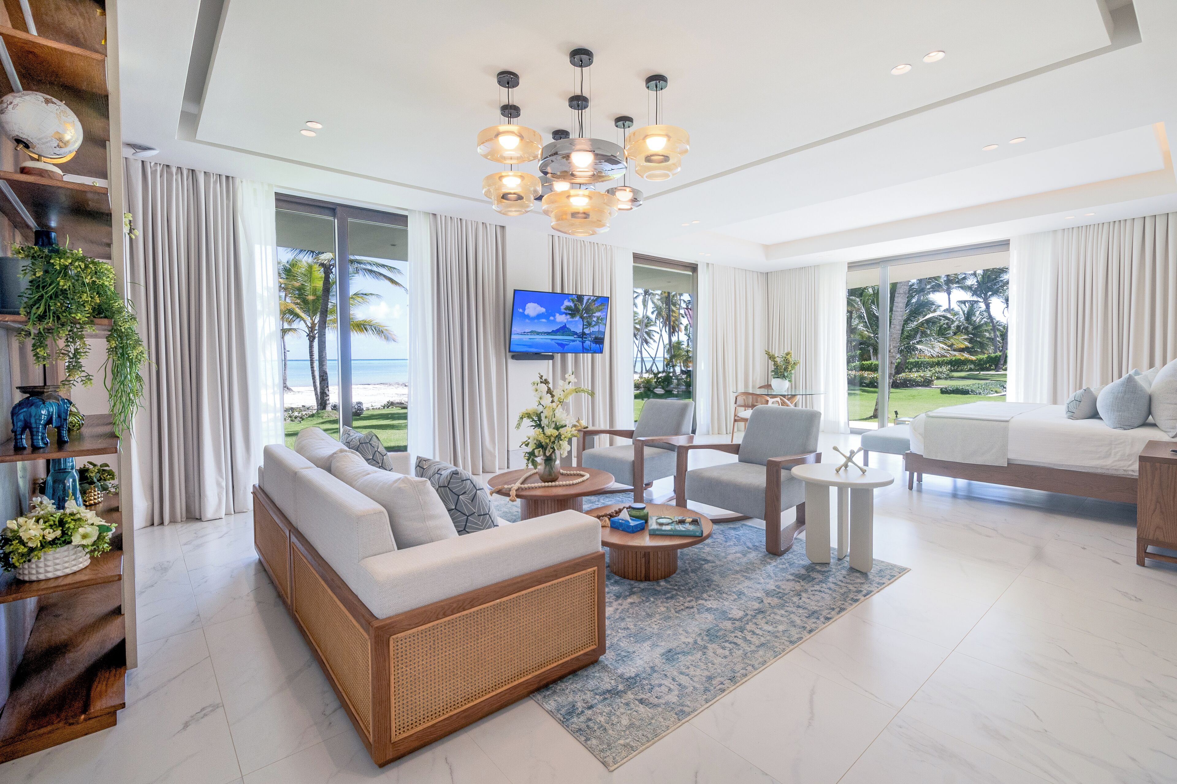 Luxurious 9-bedroom Villa With Private Beach, Fitness Room In Cap Cana - Punta Cana