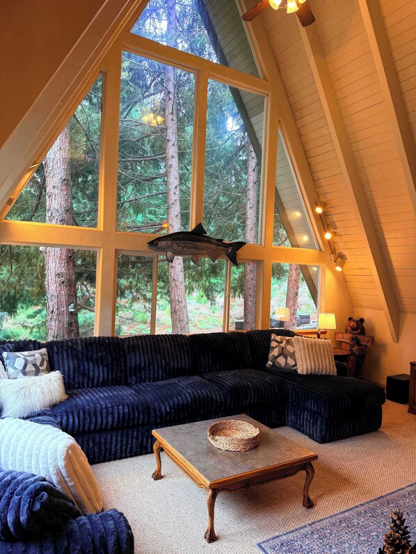 Smart TV, fireplace, stereo, offices