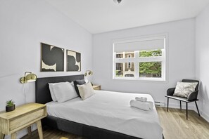 2 bedrooms, iron/ironing board, travel crib, free WiFi