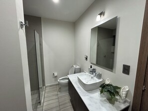 Hair dryer, towels, soap, toilet paper - Beachfront apartment - XIII (Mazatlán)