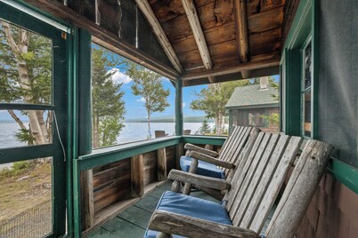 Sunset Point Camps - Spectacular Mooselookmeguntic cabins, offering privacy & 2 beaches!
