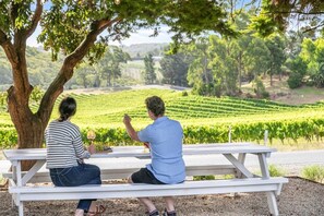 Outdoor dining - Luxury 1860s Cottage, Gin Nook & Vineyard Views (Carey Gully)