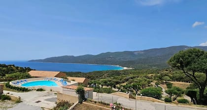 Cosy T2 sea and pool view Alba Rossa