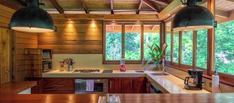 Exclusive 4BR Beachfront Villa with Chef, AC, WiFi in Lush Puerto Viejo Paradise