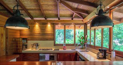 Exclusive 4BR Beachfront Villa with Chef, AC, WiFi in Lush Puerto Viejo Paradise