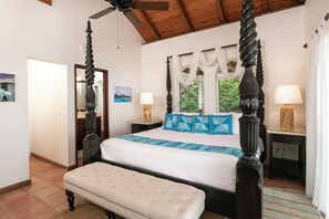 3 bedrooms, iron/ironing board, free WiFi, bed sheets - Palladio's View - Tropical Villa with Private Pool, AC, & Views of St. John! (St. John)