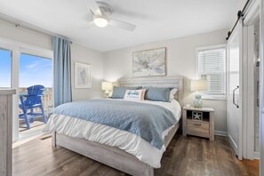 2 bedrooms, desk, iron/ironing board, travel crib