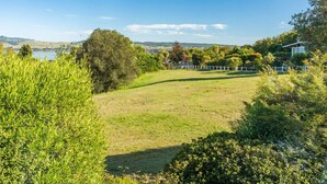Property grounds - Tranquil Retreat,  lake view from rear deck, property backs onto reserve (Taupō)