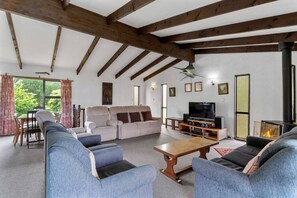 Télévision, cheminée