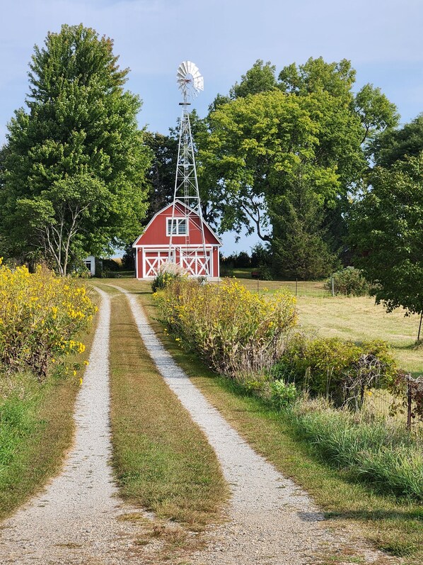 Property grounds - Railroad themed 3-bedroom house in Boone The Main Street Station is pet friendly (Boone)