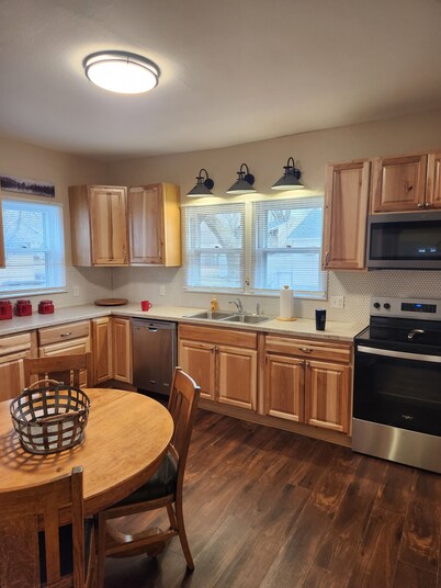Railroad themed 3-bedroom house in Boone The Main Street Station is pet friendly