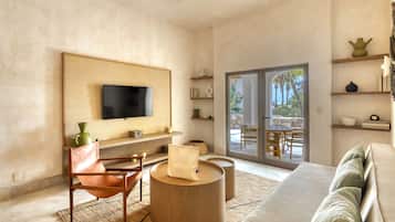 Deluxe Apartment, 3 Bedrooms, Terrace | Television