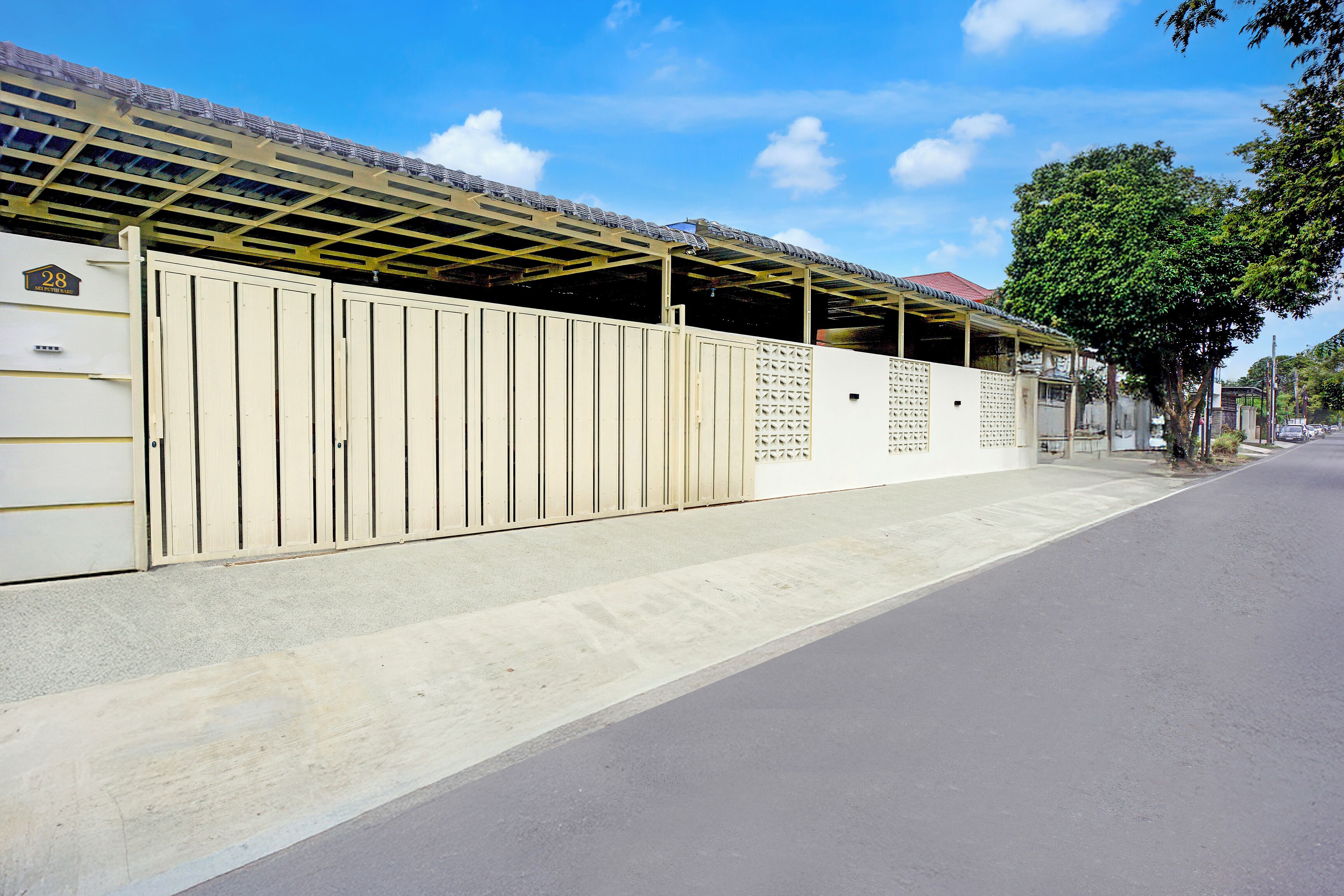 Fassade der Unterkunft