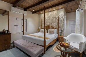 Bungalow Deluxe, vistas al lago | Zona de estar