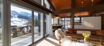 Alpstern holiday loft in a prime location near the Wildhaus valley station.