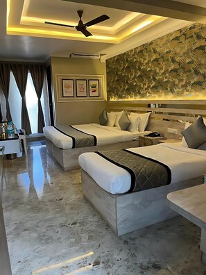 Quarto triplo superior, sacada | Roupas de cama de algodão egípcio, roupas de cama premium