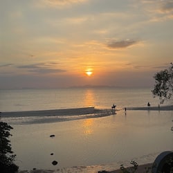 Private beach