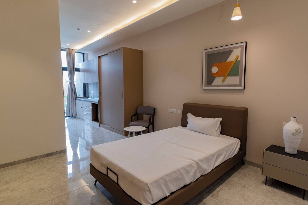 Kamar Deluks, Bebas Asap Rokok, balkon | Setrika/meja setrika dan Wi-Fi gratis