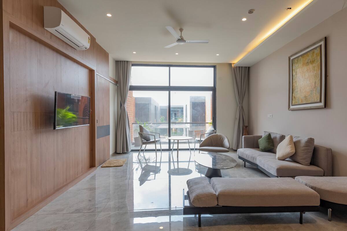Studio Suite Mewah, balkon | Area keluarga