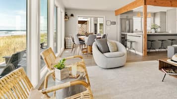 TV connectée, cheminée, baby-foot, table de tennis de table