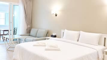 Deluxe-Doppelzimmer | Zustellbetten, kostenloses WLAN, Bettwäsche
