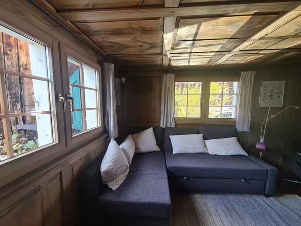 Smart TV, stereo - Walser Chalet - Cozy, gently renovated half of the house, quiet and central (Grüsch)