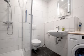 Shower, hair dryer