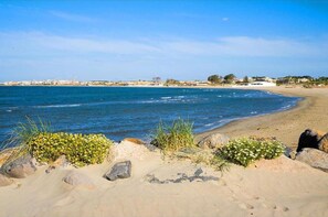 Vlak bij het strand