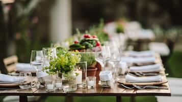 Area per ricevimenti all'aperto