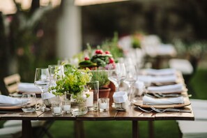 Espace banquet en plein air