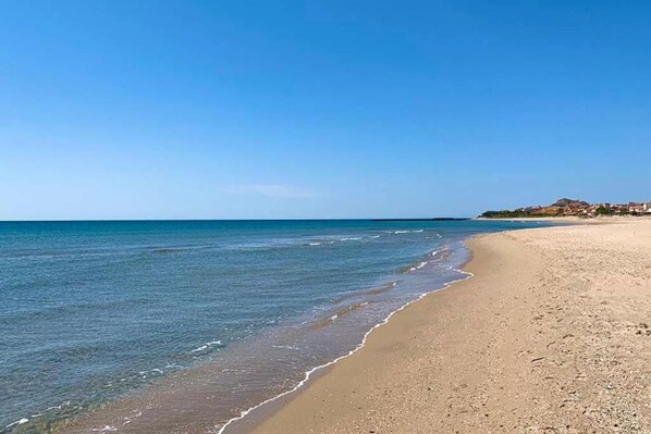 Vlak bij het strand