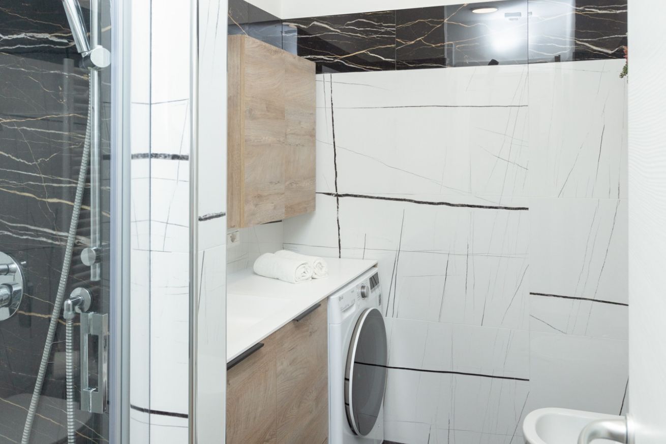 Een douche, een haardroger, een bidet