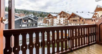 Studio à Morillon avec Vue sur la Montagne
