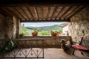 Terrace/patio - My Exclusive Italy - Authentic Chianti's Villa with Private Pool and view (Panzano In Chianti)