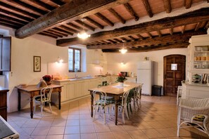 Coffee/tea maker, fridge, oven, stovetop - My Exclusive Italy - Authentic Chianti's Villa with Private Pool and view (Panzano In Chianti)