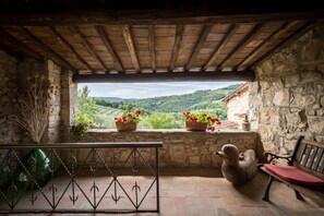 Terrace/patio - My Exclusive Italy - Authentic Chianti's Villa with Private Pool and view (Panzano In Chianti)
