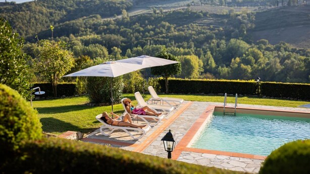 A heated pool - My Exclusive Italy - Authentic Chianti's Villa with Private Pool and view (Panzano In Chianti)