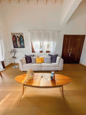 Smart TV, fireplace, DVD player