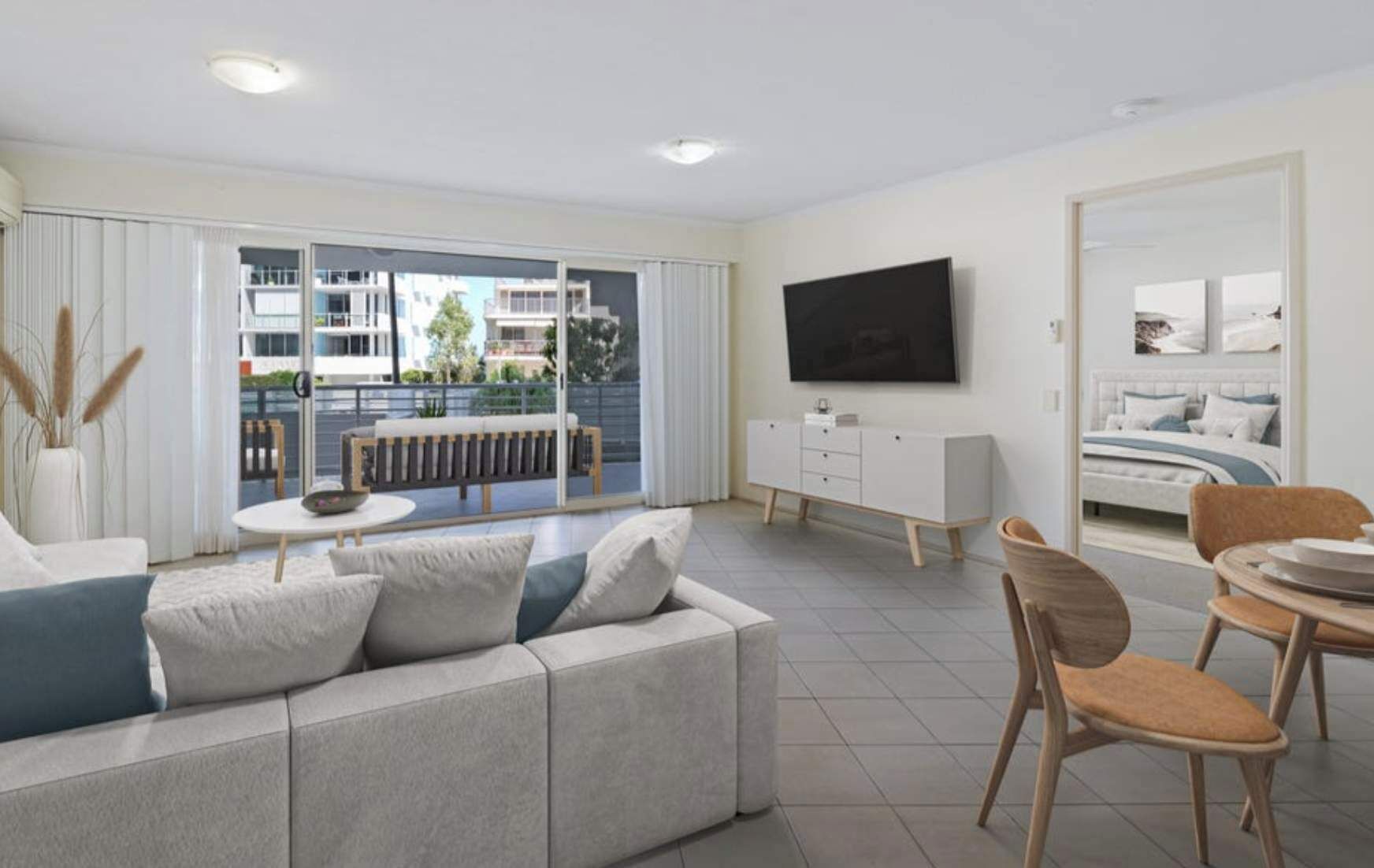 Televisie en een kantoor