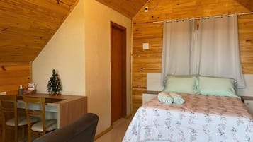 豪華木屋, 山景 | 1 間臥室、免費無線上網、床單