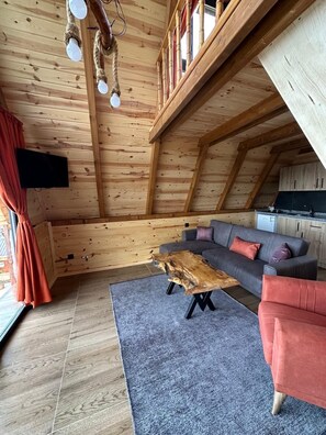 Bungalow, Mountain View | Living area - Okordule Suit Bungalov (Ardesen)