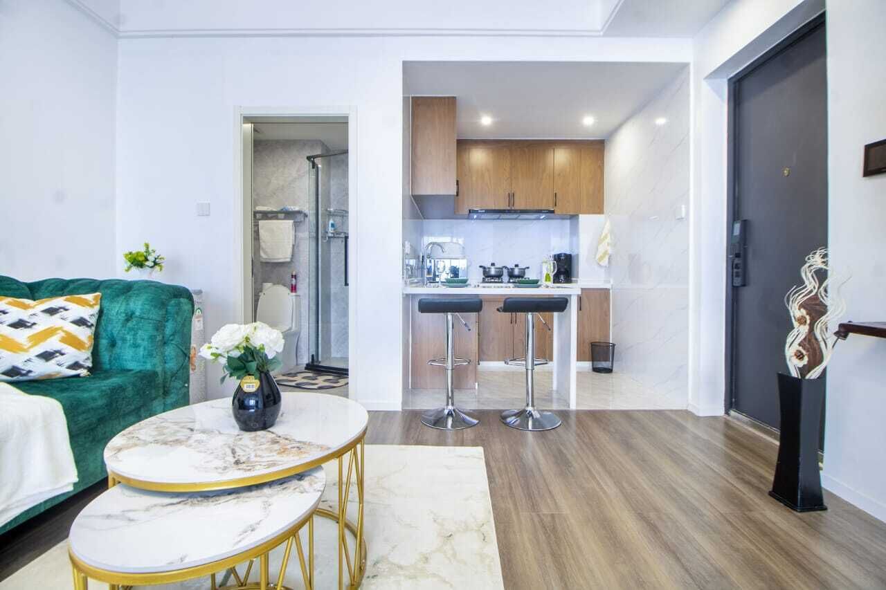 Comfort-Studio, 1 King-Bett, eigener Pool, Stadtblick | Eigene Küche | Espressomaschine, Wasserkocher mit Kaffee-/Teezubehör, Wasserkocher