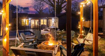 Pet-friendly 8Beds+ Pool & Firepit, 3min to Furman